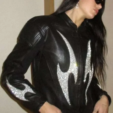 Dua Lipa Nostalgia Tour Leather Jacket