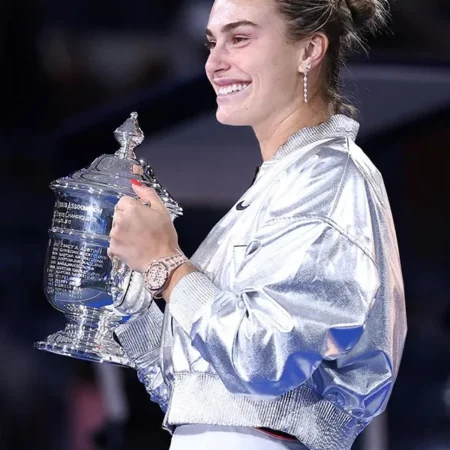 US Open 2025 Champion Aryna Sabalenka Cropped Jacket