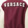 Unisex Maroon Versace Varsity Jacket