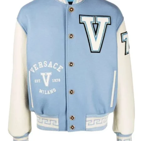 Unisex Versace Letterman Varsity Jacket