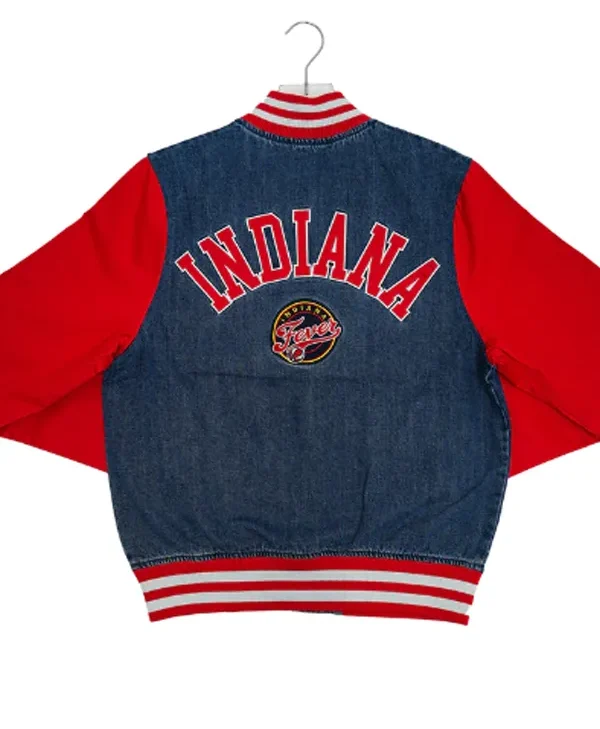 WNBA Indiana Fever Denim Varsity Jacket
