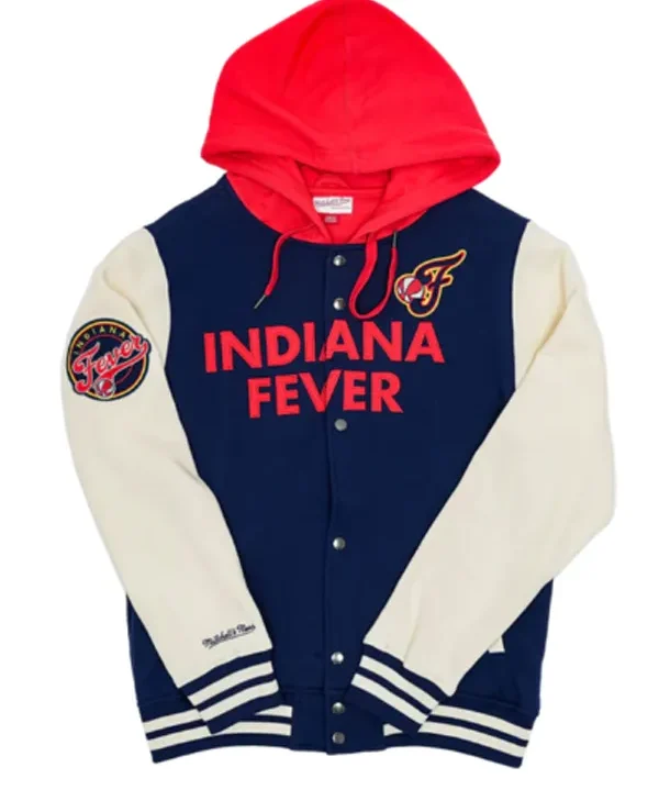 WNBA Indiana Fever Blue Wool Hooded Jacket
