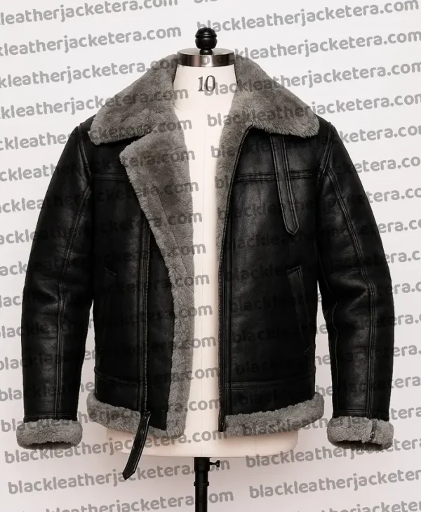 WW2 Aviator Fighter Pilots B3 Shearling Leather Jacket