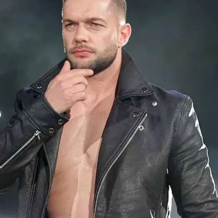 WWE-Finn-Balor-Black-Leather-Jacket