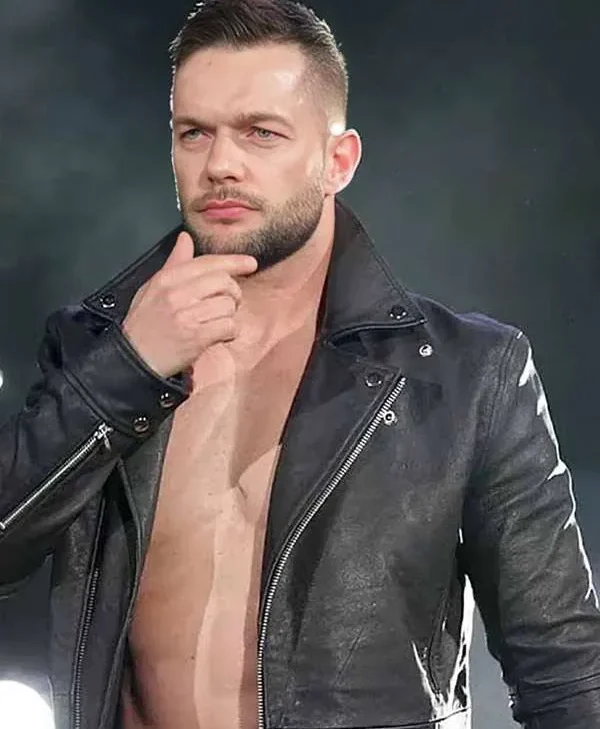 WWE-Finn-Balor-Black-Leather-Jacket