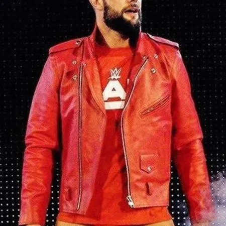 WWE-Finn-Balor-Red-Leather-Jacket