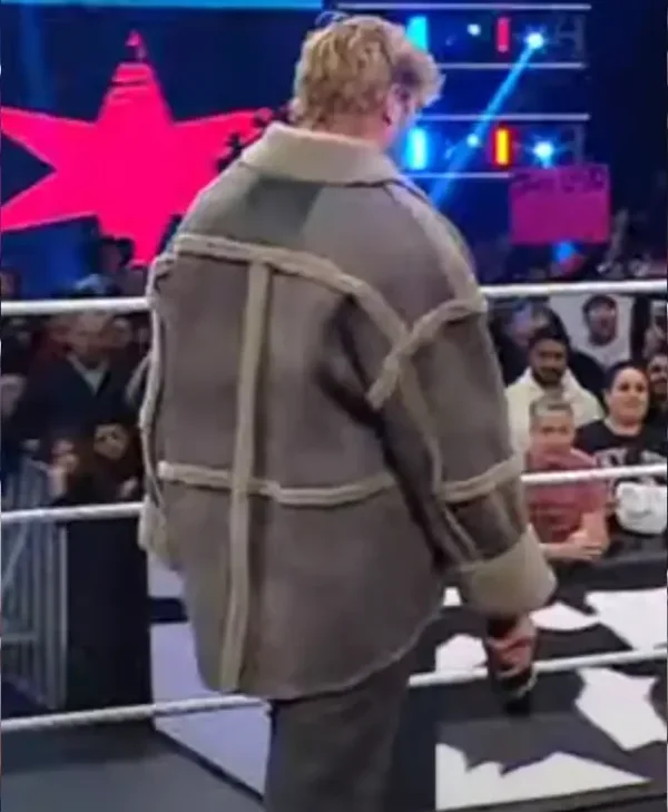 WWE Logan Paul Suede Leather Jacket Back