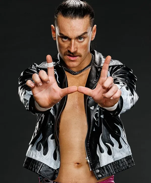 WWE NXT Uriah Connors Racing Leather Jacket