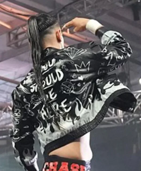WWE NXT Uriah Connors Racing Leather Jacket Shop Now