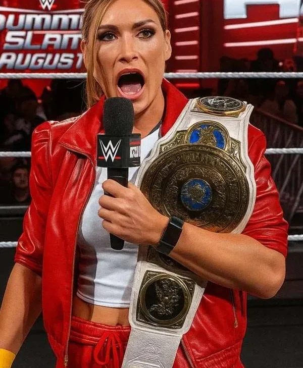 WWE Raw Becky Lynch Red Leather Jacket