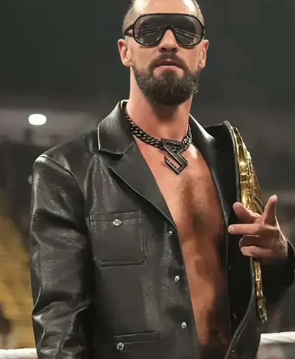 WWE Raw Wrestlepalooza Seth Rollins Black Leather Jacket