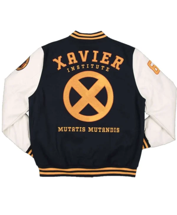 Xavier Institute Black and White Varsity Jacket For Sale
