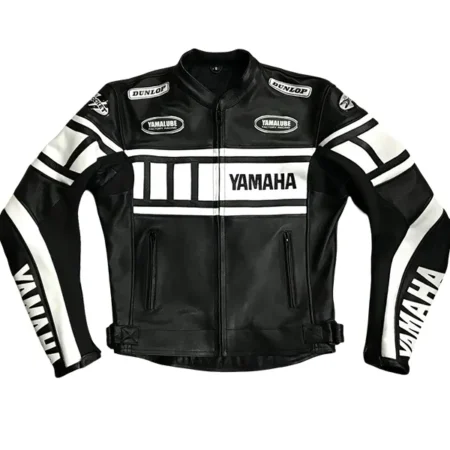Yamaha Motorcycle Black Leather Jacket
