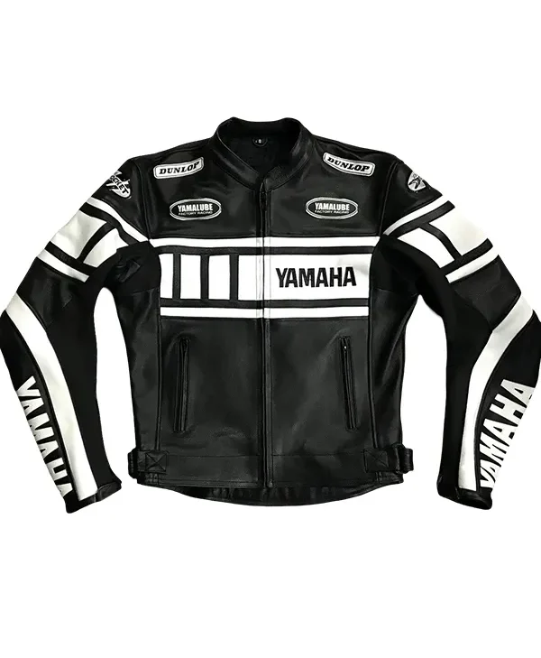 Yamaha Motorcycle Black Leather Jacket