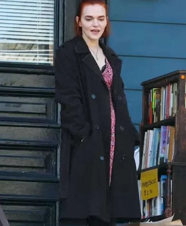 You S05 Madeline Brewer Leather Trench Coat