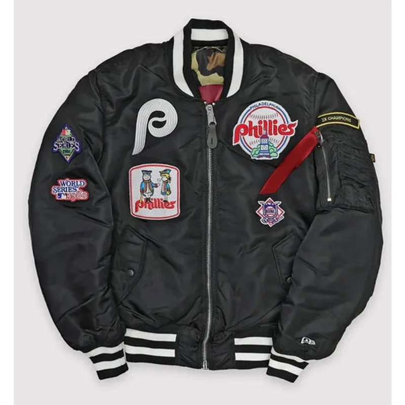 black phillies jacket