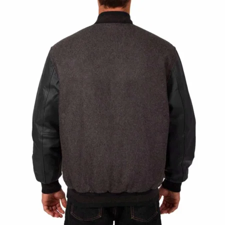 charcoal black kansas city royals varsity jacket