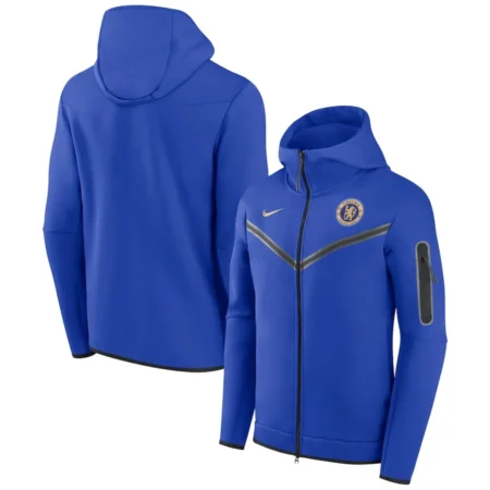 chelsea tech blue fleece hoodie