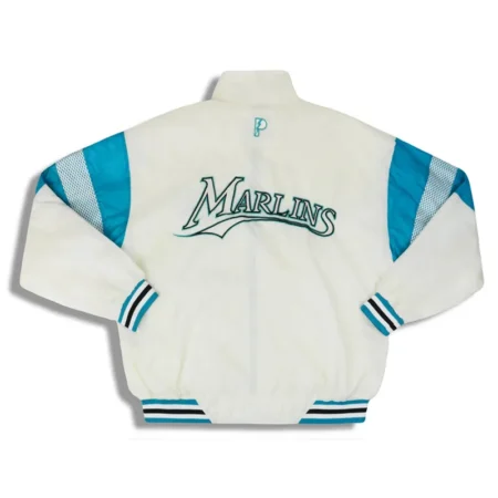 Florida Marlins 1990’s Off White Rain Jacket