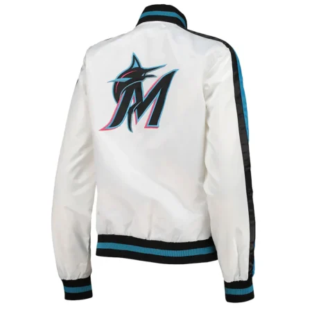 hometown miami marlins white satin jacket