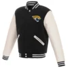 jacksonville jaguars black and white varsity jacket