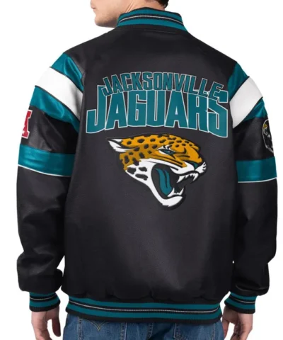 jacksonville jaguars g iii faux varsity leather jacket
