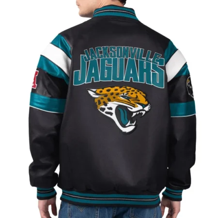 jacksonville jaguars g iii faux varsity leather jacket