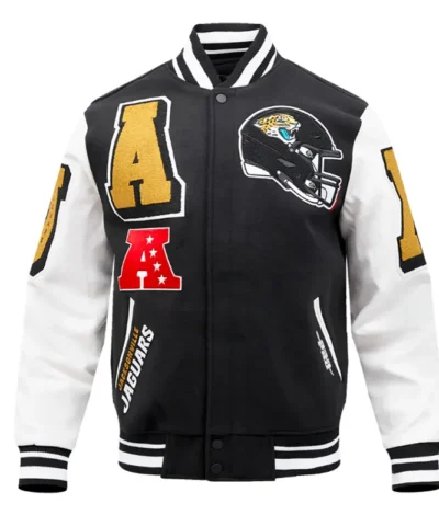 jacksonville jaguars mashup varsity jacket
