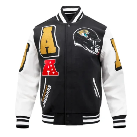 jacksonville jaguars mashup varsity jacket