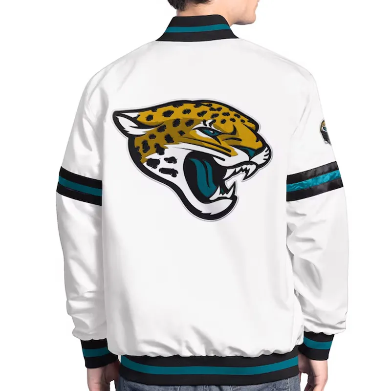 jacksonville jaguars scout varsity satin jacket jacksonville jaguars scout varsity satin jacket