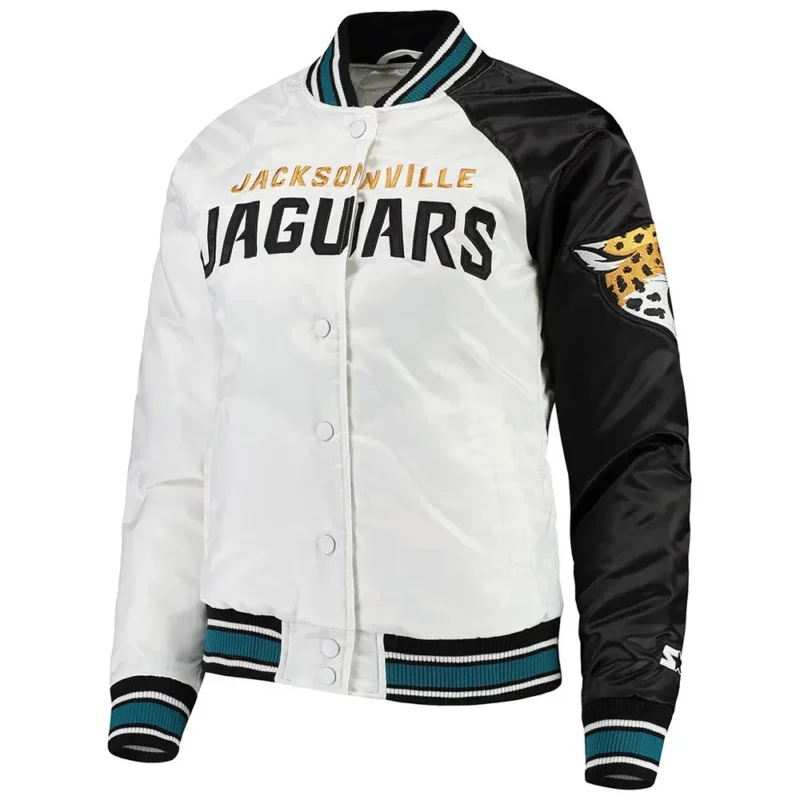jacksonville jaguars white and black jacket