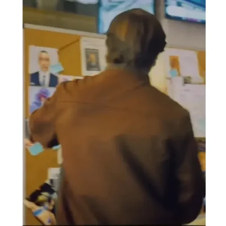 jimmy olsen brown and blue cotton jacket