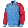 lead off tennessee titans light blue and red satin jacket