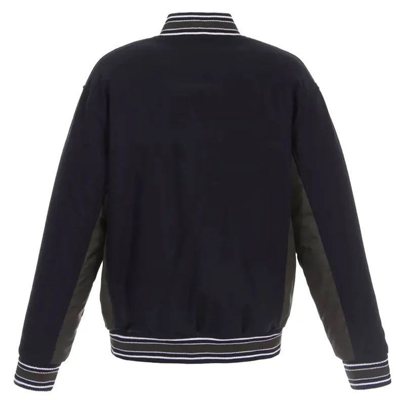 Navy/Charcoal Montreal Canadiens Poly-Twill Wool Accent Jacket