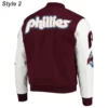 philadelphia phillies bomber letterman jacket