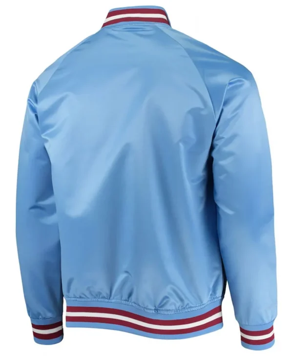 philadelphia phillies lightweight light blue satin raglan full snap jacket scaled