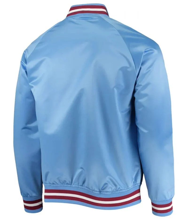 philadelphia phillies lightweight light blue satin raglan full snap jacket scaled