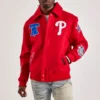 philadelphia phillies red varsity jacket