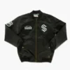 seattle kraken team leader bomber jacket