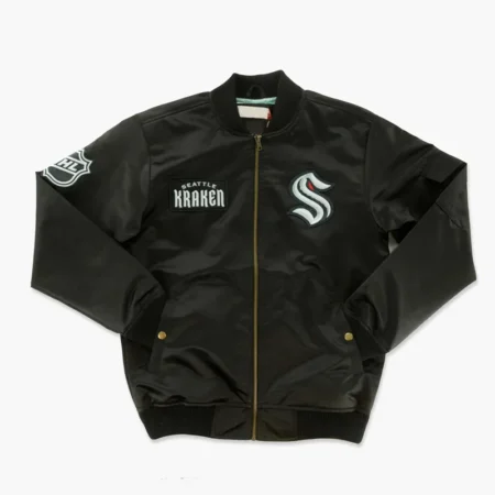 seattle kraken team leader bomber jacket