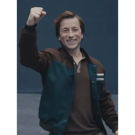 skyler gisondo superman brown and blue cotton jacket