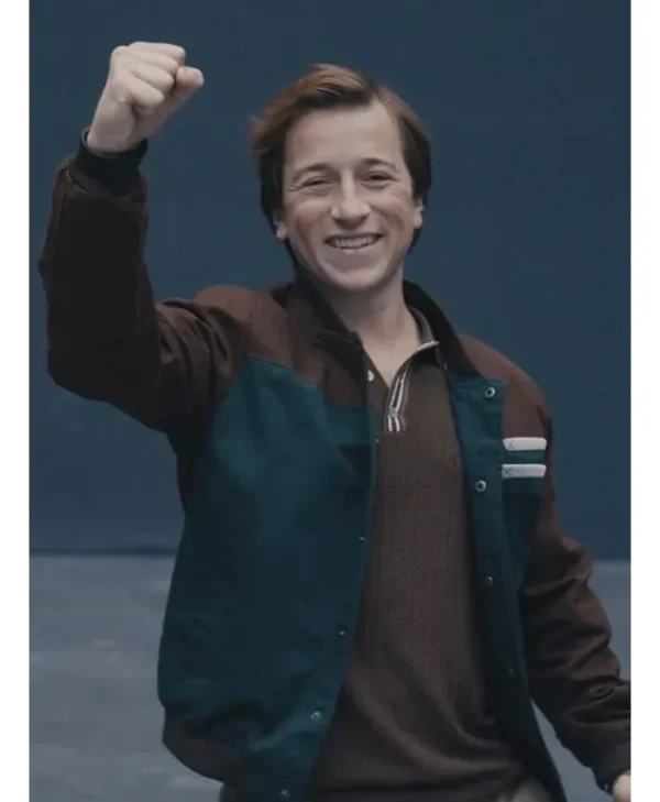 skyler gisondo superman brown and blue cotton jacket