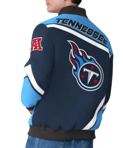 tennessee titans maximum racing navy jacket