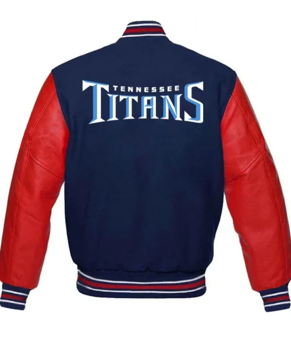 tennessee titans red and blue varsity jacket scaled
