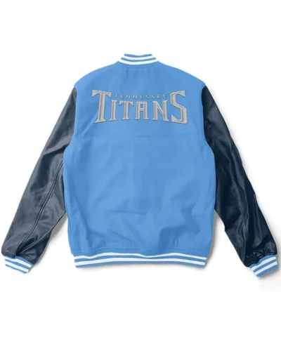 tennessee titans varsity light blue and navy jacket scaled
