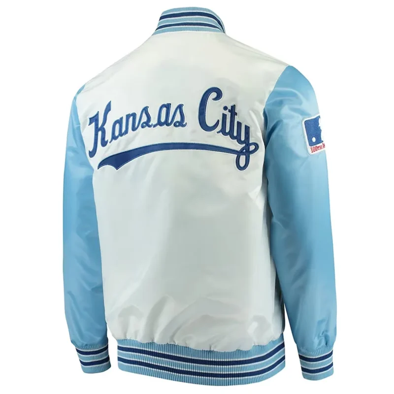 the legend kansas city royals white and blue jacket