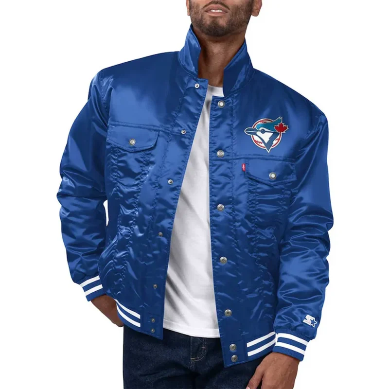 toronto blue jays trucker jacket