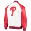 white red philadelphia phillies clean up hitter jacket