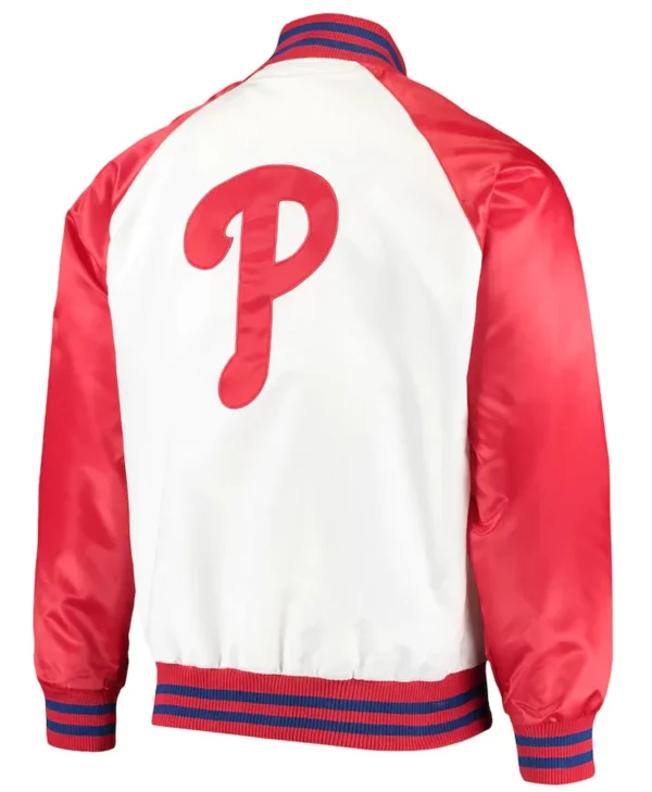 white red philadelphia phillies clean up hitter jacket