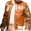 1854 Louis Vuitton Leather Varsity Jacket